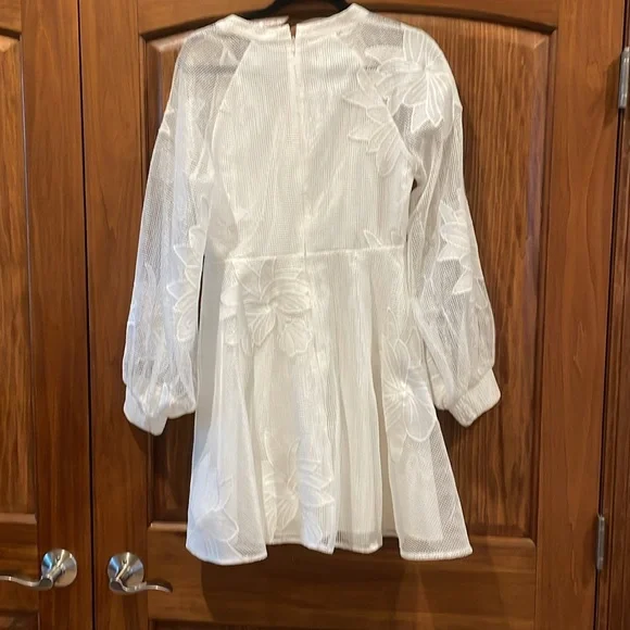 NWOT Anthropologie Mare Mare Sabine Embroidered Mini Dress White Size Medium - Picture 13 of 14